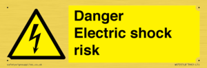 Danger Electric shock risk